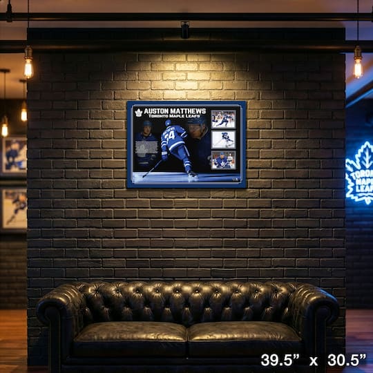 Auston Matthews Toronto Maple Leafs Framed Photo Collage 39.5" x 30.5"
